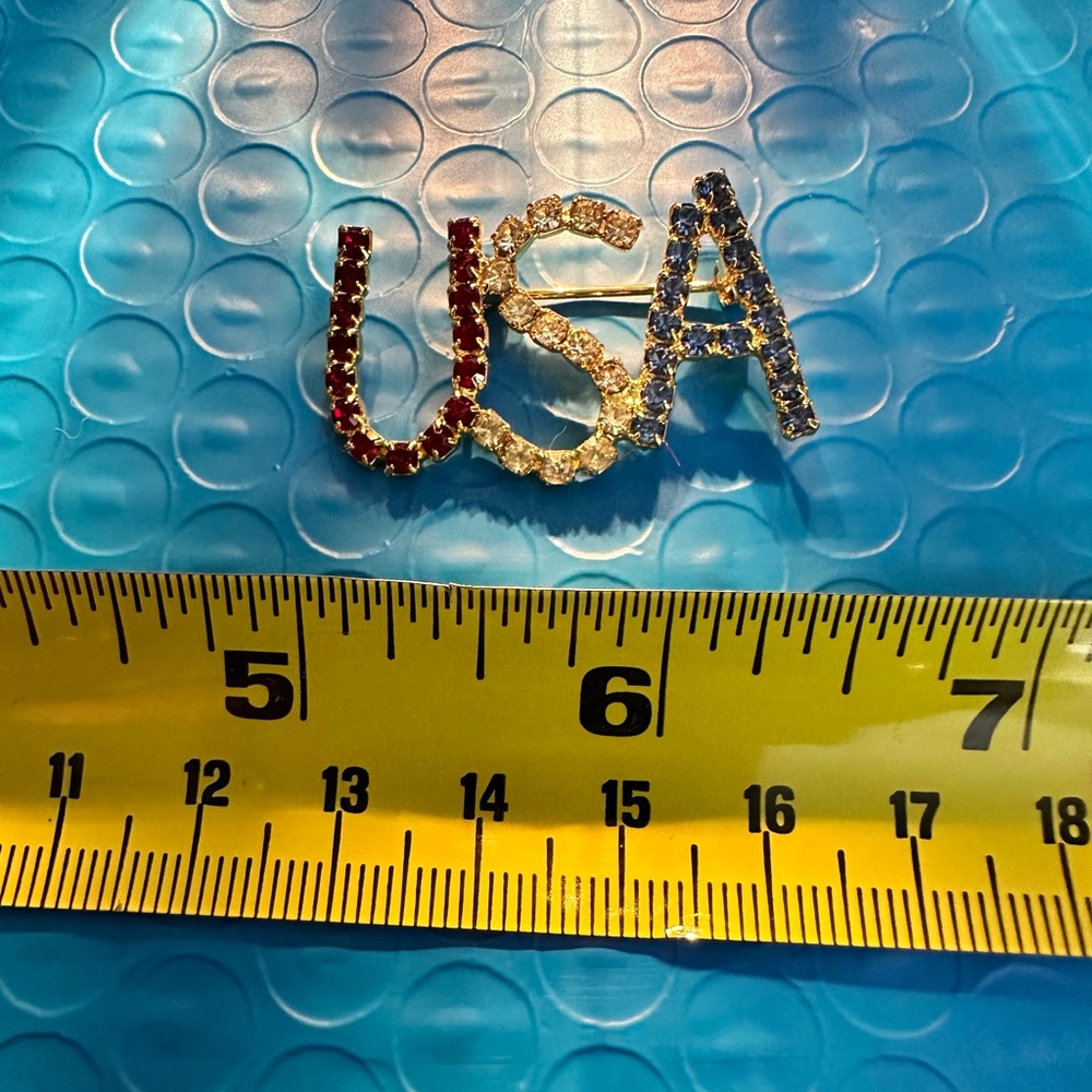 USA Crystal Pin - Picture 6 of 6